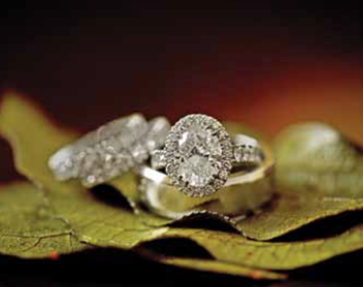 Stunning Levinson Jewelers wedding rings and oval shaped engagement ring