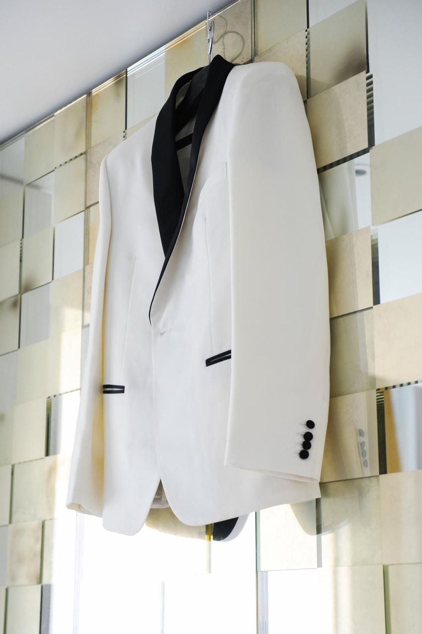 Groom's tuxedo display 