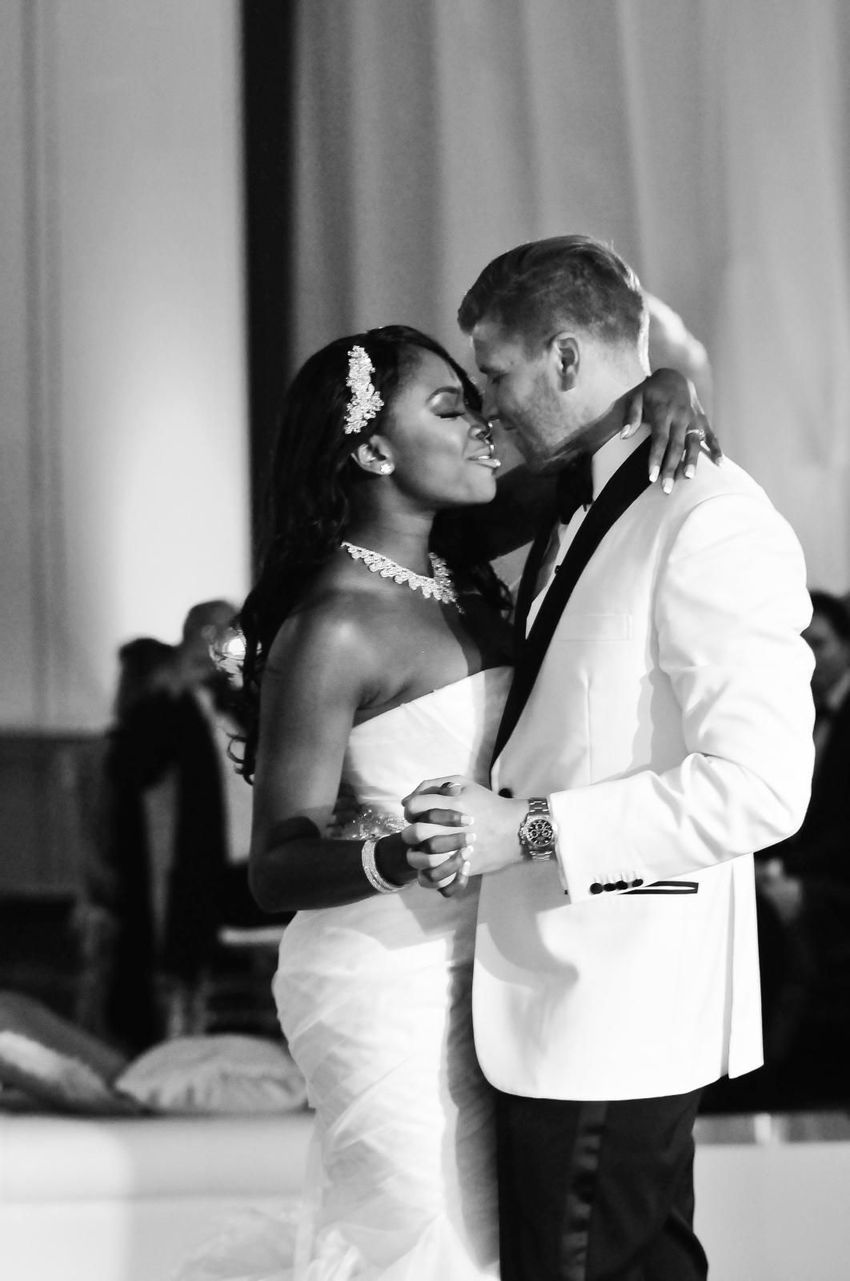 Newly married couple first dance 